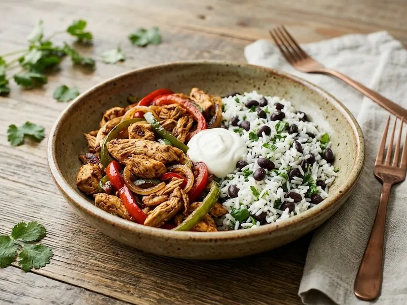 Loaded Mexican Fajita Bowl
